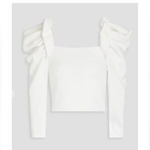 ALICE + OLIVIA SQUARE NECK CROP TOP